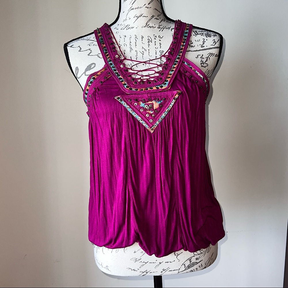 Free People New with tags Embroidered Top size small